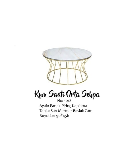 Brc Orta Sehpa Kum Saat Sarı Mermer Temper Cam Çelik Gold Renk Kaplama El Yapım Brc Orta Sehpa Kum Saat Sarı Mermer Temper Cam Çelik Gold Renk Kaplama El Yapım