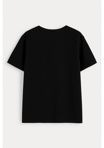 Markapia Man Erkek Bisiklet Yaka Baskılı T-shirt Narçiçeği S S