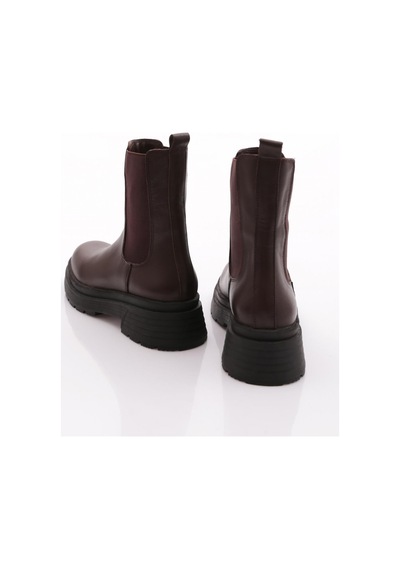 Dgn 5105 Kadin Strech Detayli Bot Kahve