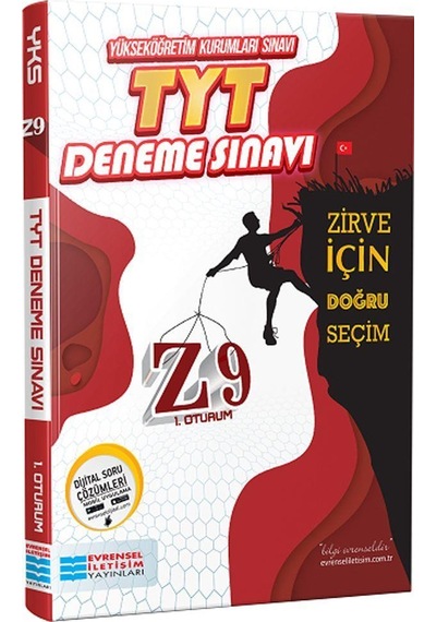 TYT Z9 Video Çözümlü Deneme Sınavı Evrensel İletişim Yayınları
