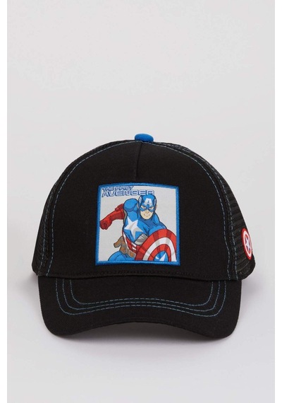 DeFacto Erkek Çocuk Marvel Avengers Etiket Baskılı Pamuklu Cap Şapka D9790A825SMBK27 DeFacto Erkek Çocuk Marvel Avengers Etiket Baskılı Pamuklu Cap Şapka D9790A825SMBK27