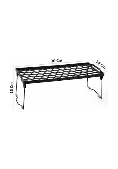 Plastik Metal Ayaklı Dikdörtgen Mini Raf Düzenleyici Organizer Belirtilmemiş Siyah Tr Diğer