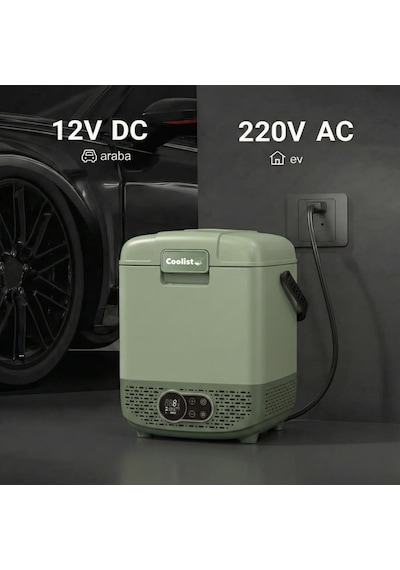 Coolist Clk12g 12/24volt/ 220volt 12 Litre Taşınabilir Kompresörlü Oto Buzdolabı