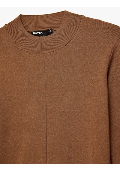 Koton Regular Fit Uzun Kollu Hafif Dik Yaka Triko Kazak Açık Kahverengi 6wak90597ht Açık Kahve Koton Regular Fit Uzun Kollu Hafif Dik Yaka Triko Kazak Açık Kahverengi 6wak90597ht Açık Kahve