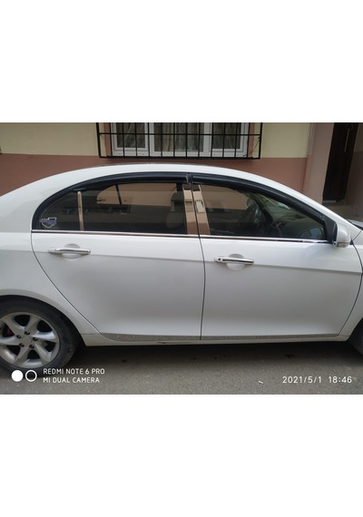 Geely Emgrand Krom Kapı Direği Paslanmaz Çelik 6 Parça 2009-2013 Sedan