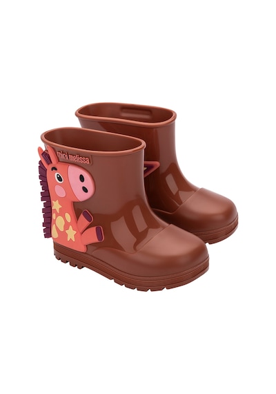 Mini Melissa Welly Wonderland Kız Çocuk Yağmur Çizmesi Brown