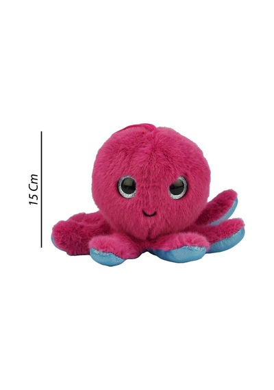 Güzel Gözlü Ahtapot Peluş 15 Cm 62403 Pembe