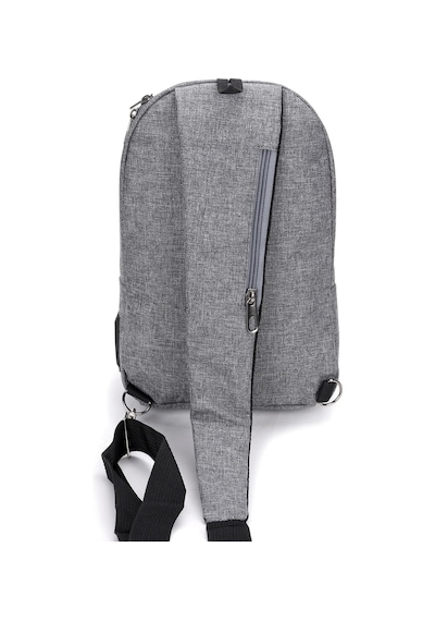 Strong Kulaklık Çıkışlı Tek Kol Göğüs Ve Sırt Çantası ,çapraz Çanta Body Bag Tk01 Gri