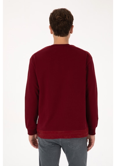 U.s. Polo Assn. Erkek Bordo Sweatshirt 50316401-vr014 Bordo