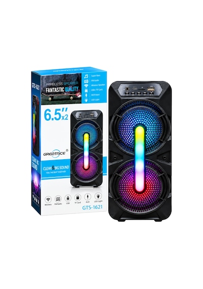Gts-1621 Taşınabilir Kablosuz Led Işıklı Hoparlör: Müziğin Gücünü Hissedin