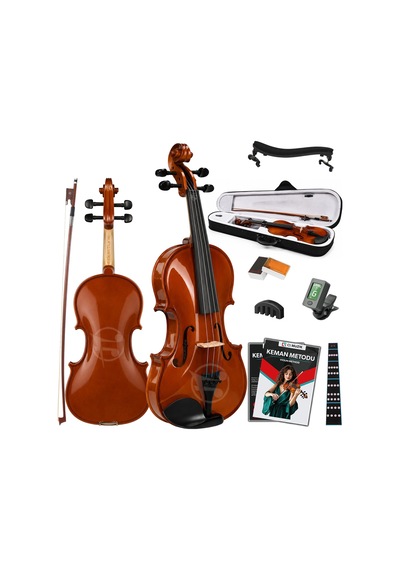 Fourtune Dante Vl-200sbr Parlak 4/4 Akustik Keman Seti Tam Boy