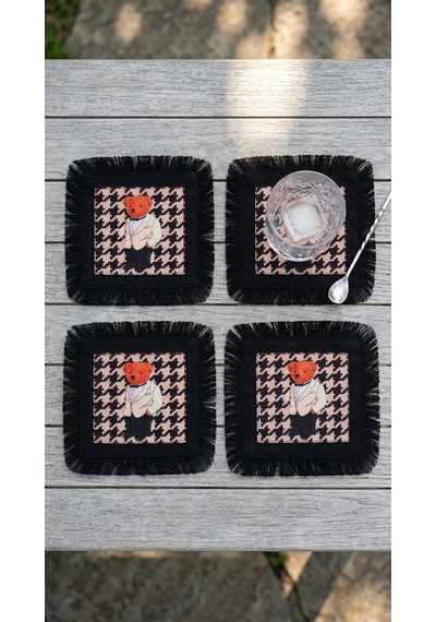 Heritage Houndstooth Kokteyl Peçetesi