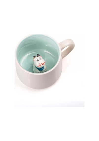 Mukko Home 3d Porselen Kupa Sevimli Hayvan Biblolu, 350 Ml Şık Ve Eğlenceli Sürpriz Kupa,mavi Beyaz - Çok Renkli Mukko Home 3d Porselen Kupa Sevimli Hayvan Biblolu, 350 Ml Şık Ve Eğlenceli Sürpriz Kupa,mavi Beyaz - Çok Renkli