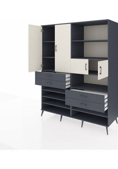 Kronos Gardrop 11 Raflı 4 Çekmeceli 4 Kapaklı 176x59x221 Antrasit-aytaşı/antrasit Aytaşı/antrasit Kronos Gardrop 11 Raflı 4 Çekmeceli 4 Kapaklı 176x59x221 Antrasit-aytaşı/antrasit Aytaşı/antrasit