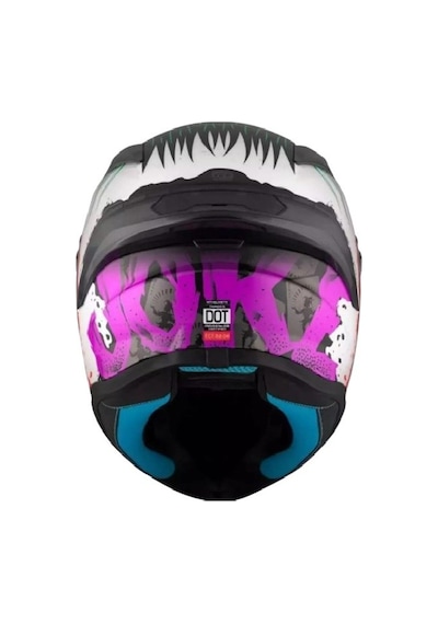 Mt Helmets Targo S Joke A5 Motosiklet Kaskı Beyaz S-