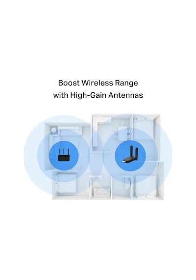 Ma32h, Ac1300 Mbps, Çift Bant, Usb 3.0, Yüksek Çekim Güçlü Wi-fi 5 Usb Adaptör