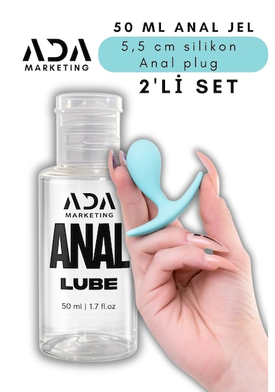 Ada Marketing 50 Ml Anal Kayganlaştırıcı Jel Ve Silikon Plug Seti