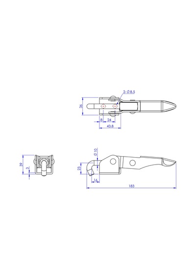 Goodhand Gh-43150 Kanca Geçişli Kelepçe 300 Kg Kapasiteli Kelep