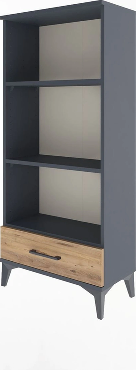 Arges Dolap 3 Raflı Tek Çekmeceli 60x30x134 Antrasit-çam Antrasit Arges Dolap 3 Raflı Tek Çekmeceli 60x30x134 Antrasit-çam Antrasit