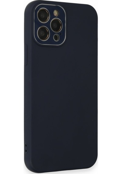 FitCase Apple Uyumlu iPhone 12 Pro Glass Kamera Korumalı Lansman Silikon Kapak