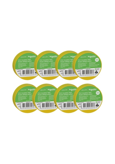 Schneider 8li Sarı PVC İzolasyon Bandı 20mt*19mm 2420101-8