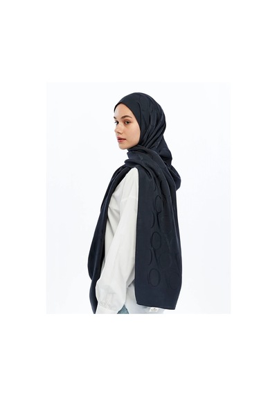 Valentino Orlandi Alia Vo Motif Desen Şal - 6545 Lacivert