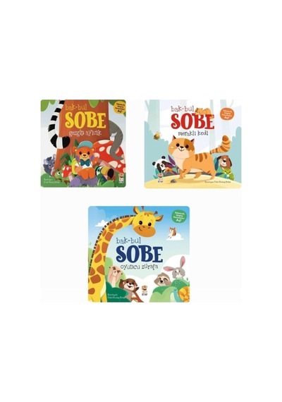 Bak-bul Sobe 3 Lü Set Gezigin Ayıcık - Meraklı Kedi - Oyuncu Zürafa