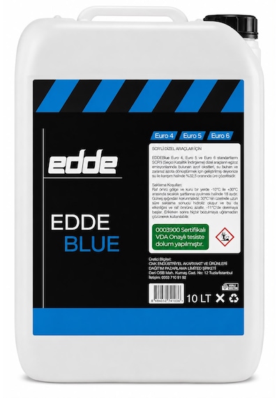 Edde Blue 10 Lt Scr'li Dizel Araçlar Için Eddeblue Emisyon Azaltıcı Araba Araç Oto