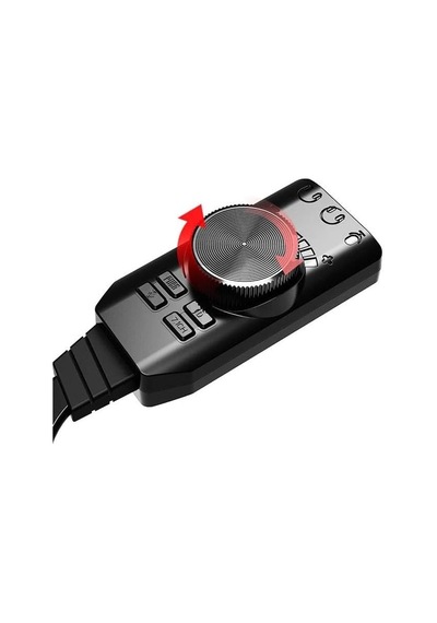 A4677 Usb 2.0 Ses Kartı 7.1 Kanallı Pc Ve Laptop Için Pubg Oyun Harici Ses Kartı 3.5mm-kulaklıkla Tak Ve Çalıştır Mikrofon Jakları Ses Kontrolü Mikrofon Oyunları Ses Efekti Yükseltme Adaptörü