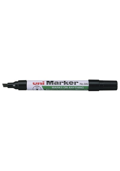 Uni Marker Kesik Uçlu Kalem Siyah