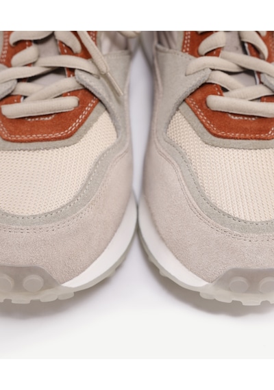 Yargıcı Kumaş Detaylı Deri Sneaker 24yeay4474x 017 Bej