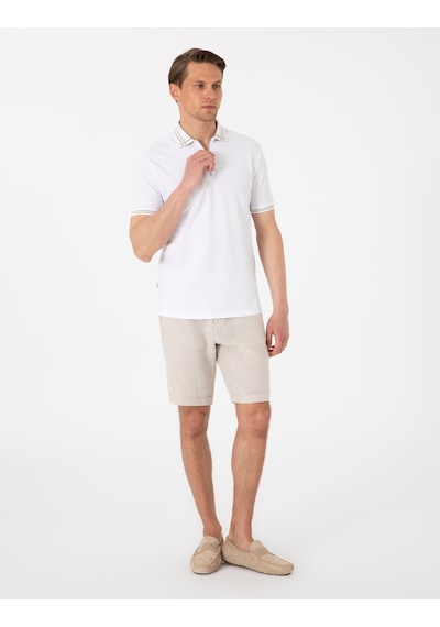 Pierre Cardin Erkek Beyaz Tişört 50302607-vr013 Beyaz