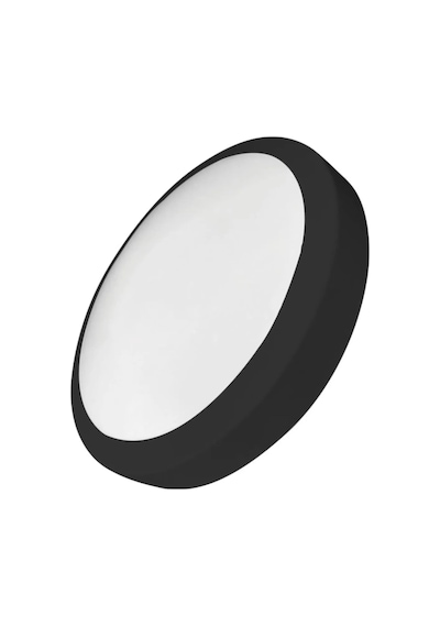 Nisa Luce 20w Ledli Tavan Armatürü Beyaz Işık Siyah Kasa E1212/s Beyaz - Siyah