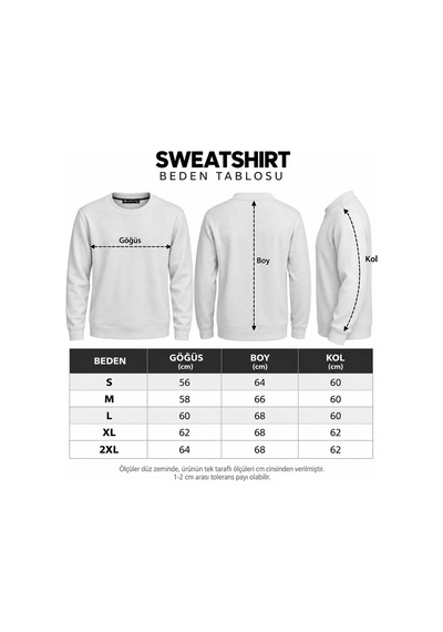 Glow Star Bisiklet Yaka Slim Fit Erkek Sweatshirt - 7777 Lacivert