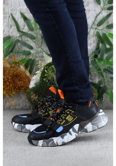 Fort Guja 24k573 Rahat Esnek Sneaker Erkek Spor Ayakkabı Siyah