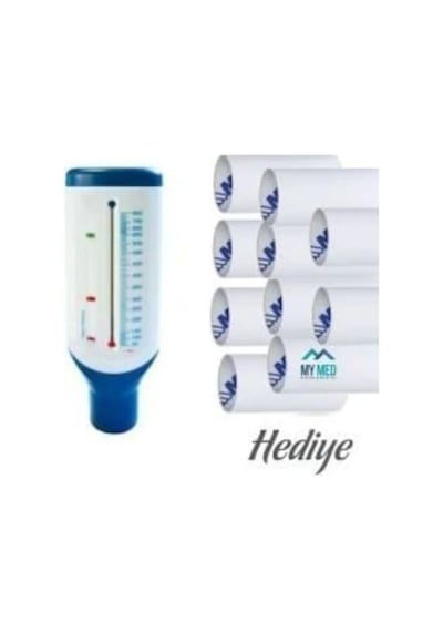 Peakflowmetre Pefmetre 10 Adet Karton Ağızlık Hediye