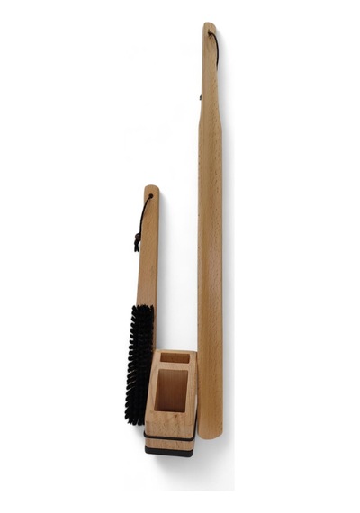 Sistem Ahşap Ayakkabı Çekeceği Fırça Kereta 67 Cm-renksiz
