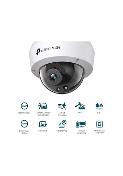 Tp-lınk Vıgı C240ı Vıgı 4mp Ir Dome Network Camera