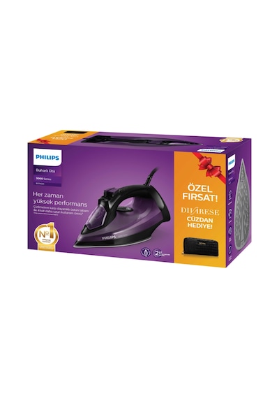 Philips DST5030/80 2400 W Buharlı Ütü + Divarese Cüzdan