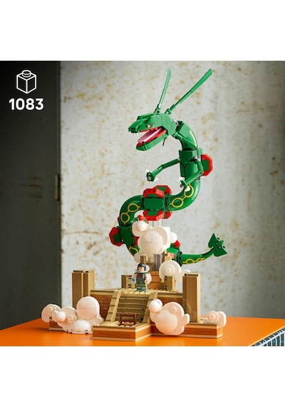 LEGO® Pokémon™ Rayquaza 72168 - Yetişkinler için Gerçekçi Detaylar İçeren Yaratıcı Model Yapım Seti (1083 Parça)