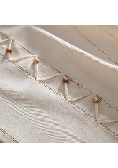 Boncuk Ponponlu Runner 50x130 Cm Abanoz