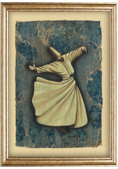 Sinan Grafik Stn-5701 Semazen Tablo 33x44 Cm Çerçeveli