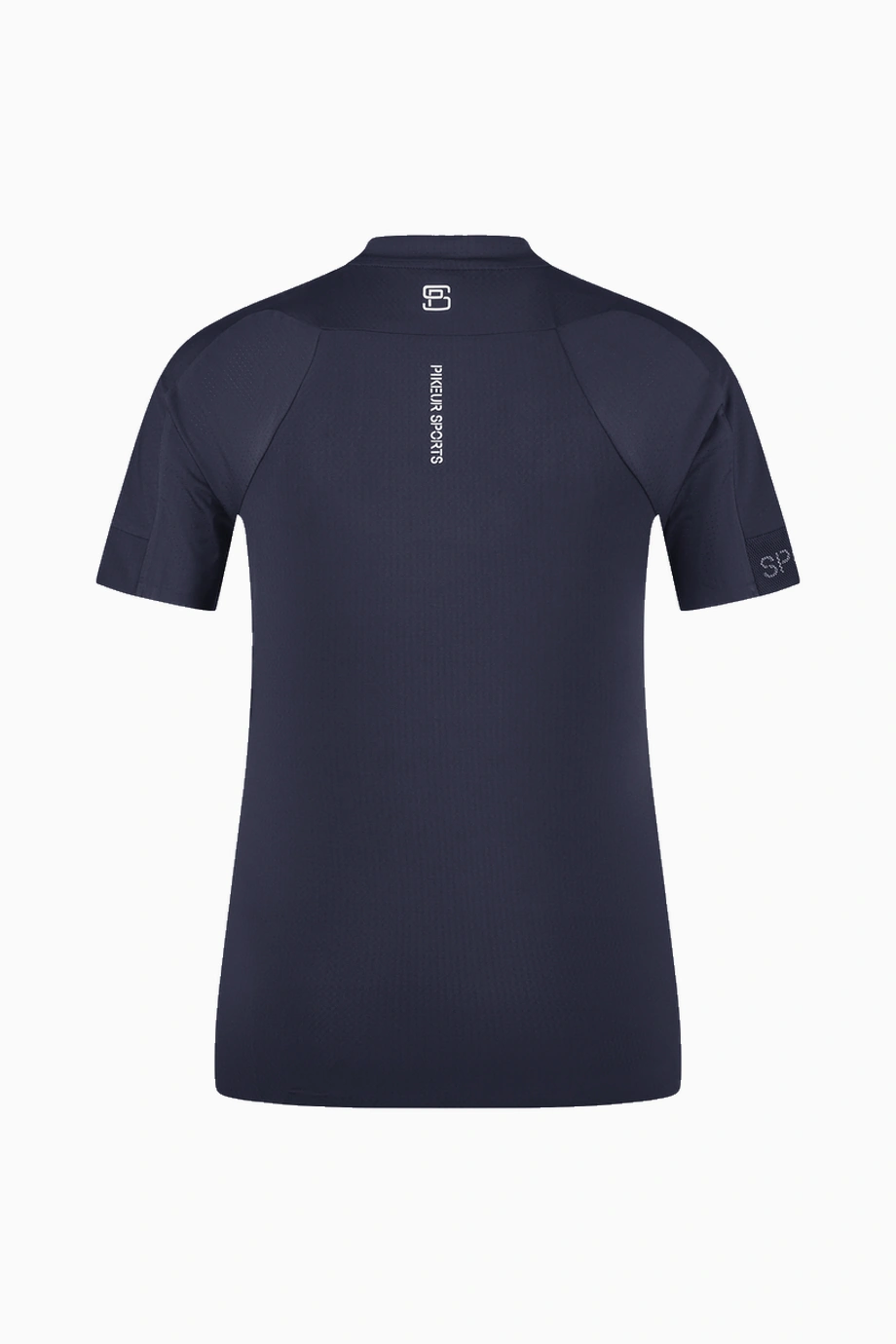 Pikeur Mesh Zip 7234 Lüks Nefes Alabilir Spor Kadın Tişört Lacivert