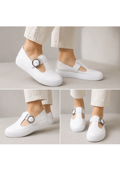N Napa Shoe Np.7810.beyaz.deri Ayakkabı