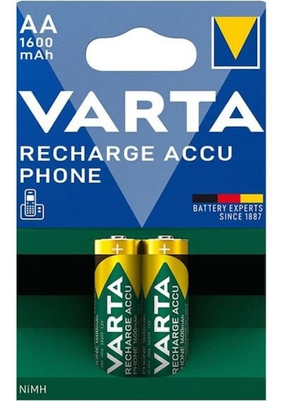 Varta T399 1.2v 1600 Mah Şarjlı Aa Kalem Pil 2'li Paket