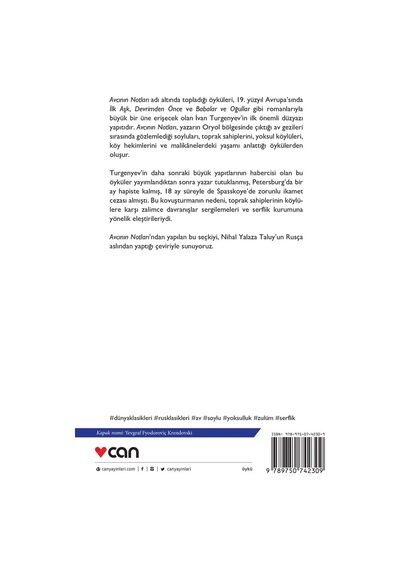 Can Yayınları - Avcının Notları - 9789750742309