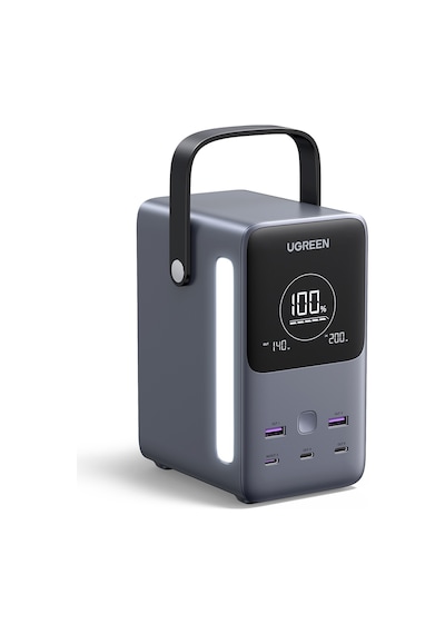 Ugreen 48.000 Mah 300w 5 Portlu Şarj İstasyonu 3xusb-c, 2xusb-a, Uzay Grisi, 25286