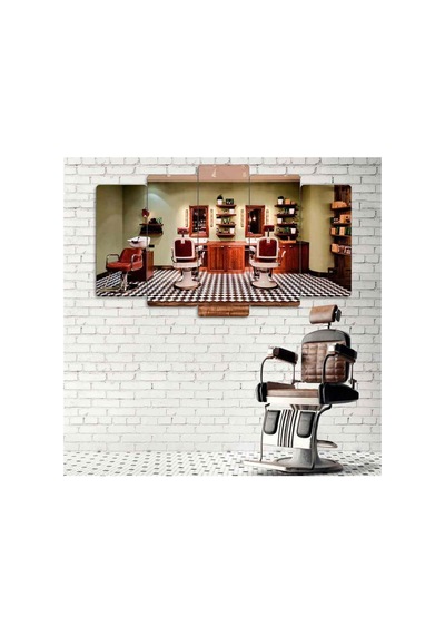 Barber Shop - 5 Parçalı Tablo Görsel - 702503903 Görsel