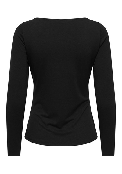 Only Onlelena L/s Boatneck Metal Top Jrs Noos Siyah Kadın Bluz 15380314