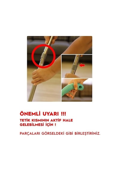 Smarter Shiny Sprey Mop Turkuaz + Yedek Mop
